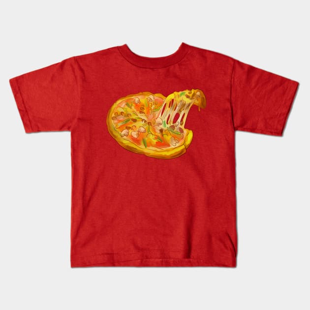 Pizza T-Shirt | Best gift for pizza lovers Kids T-Shirt by waltzart